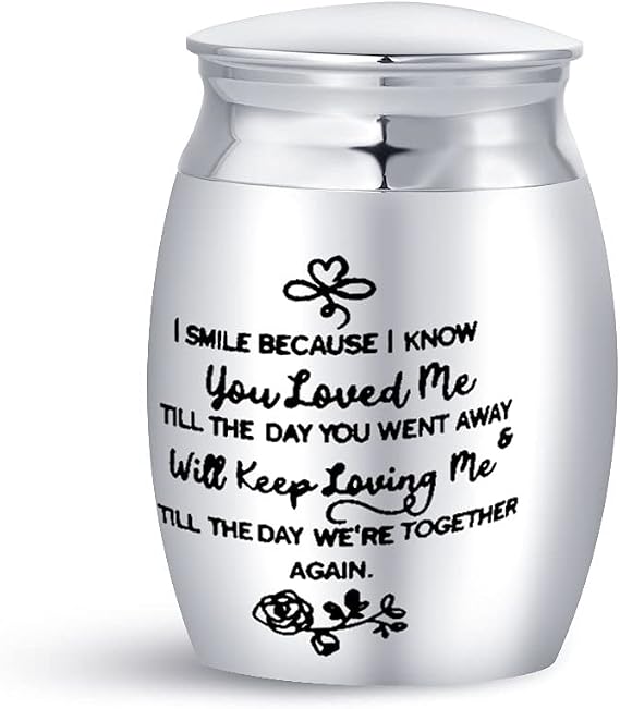 Keep Loving Mini Cremation Urn for Human Ashes Family Friends Mom Dad Daughter Sister Son Brother Memorial Keepsake Ash Holder Funeral 1.6"