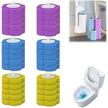 Toilet Scrubber Kit With Self-Cleaning Disposable Pads No Pre-Rinse, No Mess, No Odor, Simplifies Bathroom Hygiene, Disposable Toilet Bowl Cleaner Wand (30 Sponge)