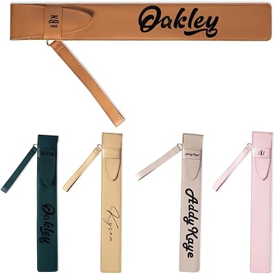 Custom Name Drum Stick Bag Leather Drumstick Bag Case Pouch Personalized Stick bag for Drumsticks 5 Colors 23.6  2.56INCH