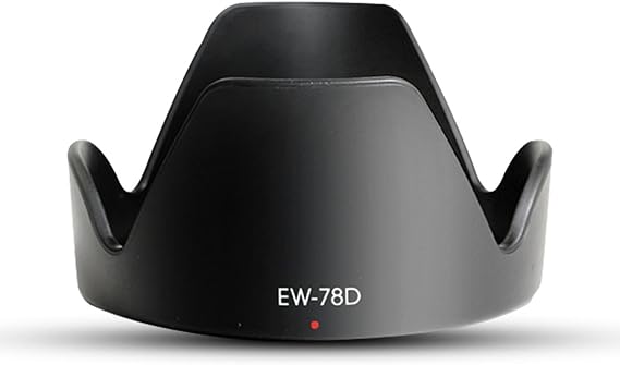 EW-78D Lens Hood for EF-S 18-200mm f/3.5-5.6 IS Lens, Round Sun Shade Protector Cover, Plastic Lens Cover