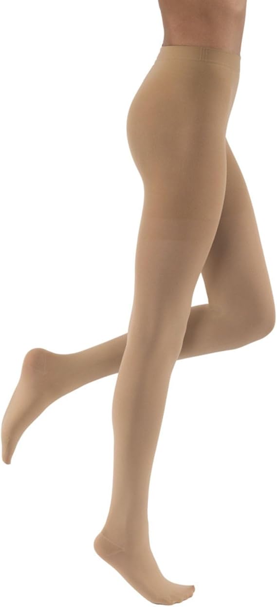 JOBST Relief 20-30 mmHg Compression Stockings, Waist High Pantyhose, Closed Toe Compression Socks for Women/ Men for Tired, Aching or Swollen Legs