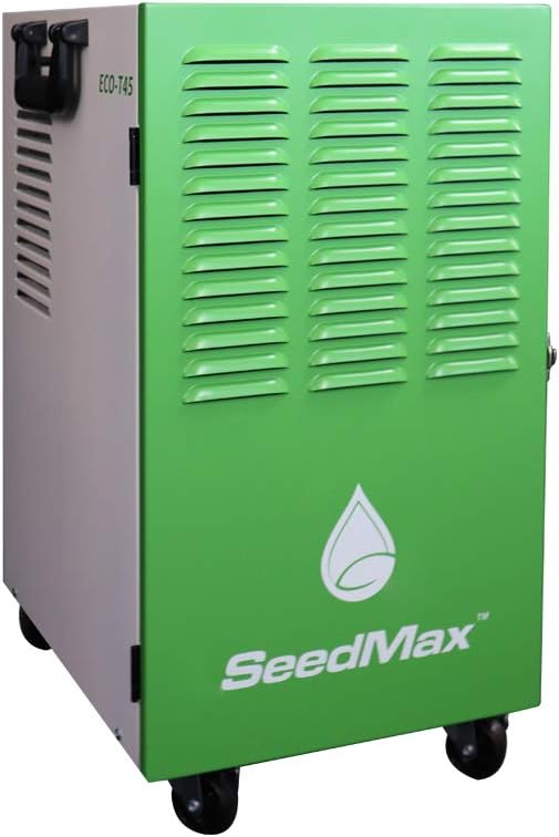 SeedMax Greenhouse Commercial Dehumidifier 102 Pint, with Drain Hose for Basements, Industry Water Damage,Portable Dehumidifiers