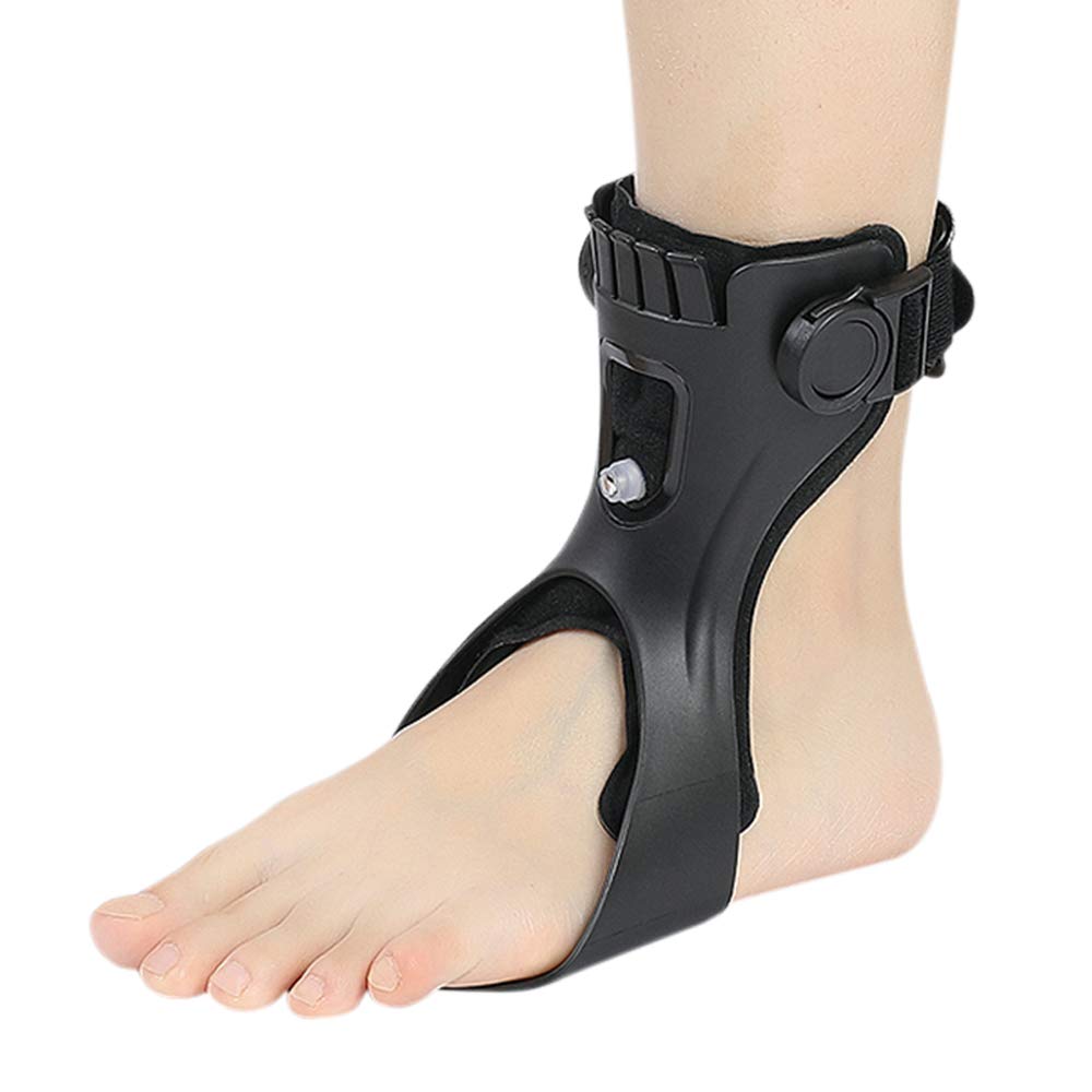 Drop Foot Brace Orthosis AFO AFOs Ankle Orthosis Support with Comfortable Inflatable Airbag for Hemipleia Stroke Shoes Walking Right Foot, L