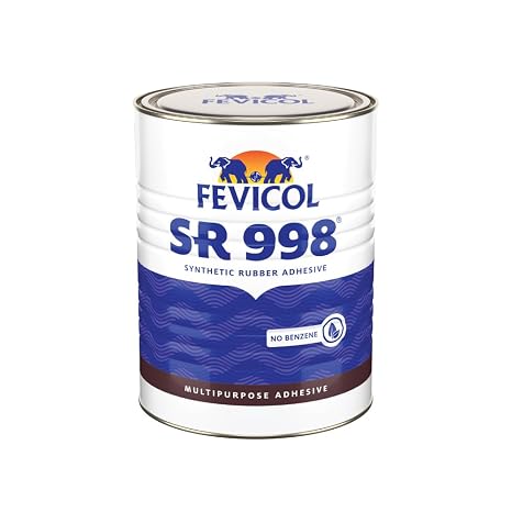 Fevicol SR 998 - Multipurpose Adhesive | Sets in 10minutes | Strong Rubber Adhesive | Suitable for Rubber. Fabric, Leather | 1 Litre