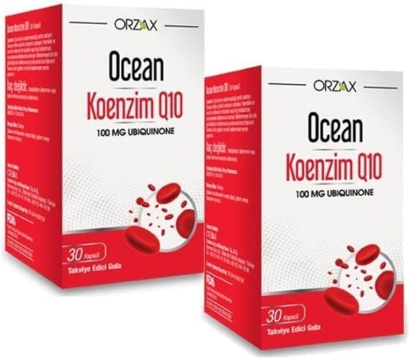 Ocean Koenzim Q10 100 Mg Ubikinon 30 Kapsül 2'li Set