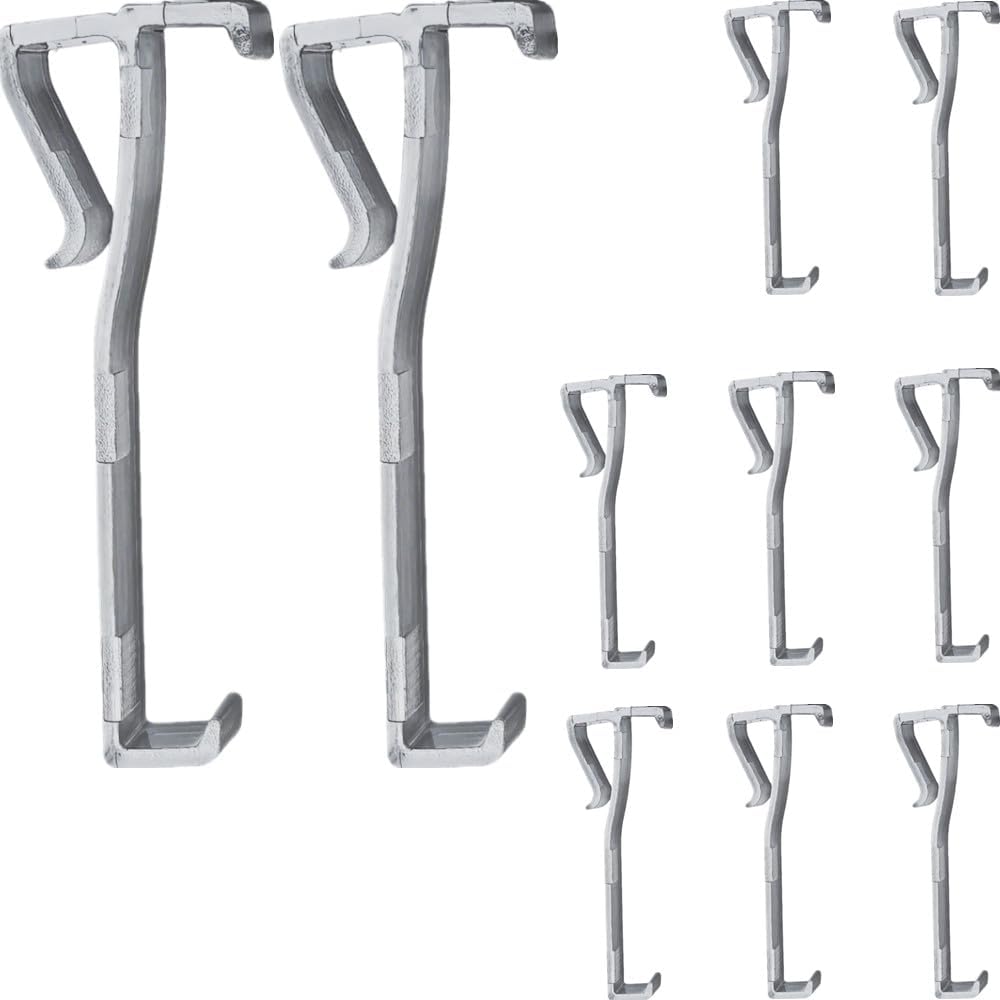 Valance Clips 10pcs 2-12 Clear Plastic Hidden Retainer Holder Clip for Window Horizontal Faux & Wood Blind Valance Cover Hold