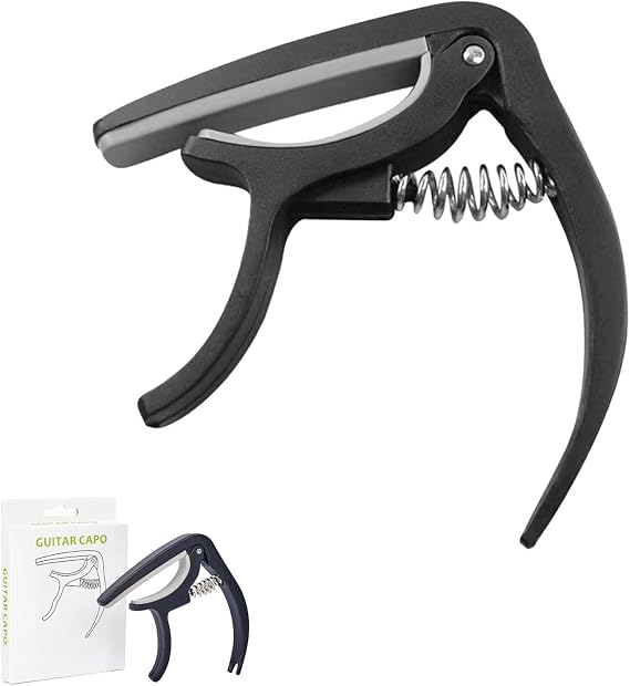 Guitar Capo,Capo for Acoustic and Electric Guitars,Ukulele,Mandolin,Banjo,Guitar Accessories (Black)