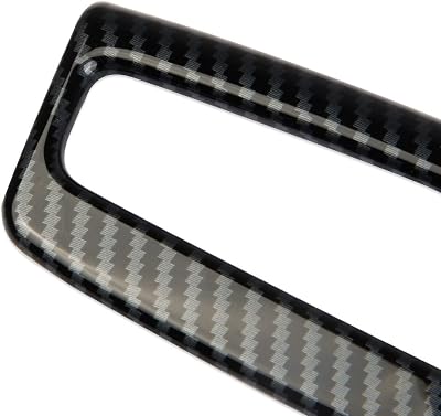 Korlot Carbon Fiber Center Console Armrest Button Cover Trim for Hyundai TucsonSanta Cruz 2022-2024