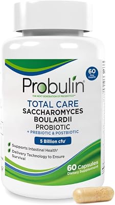 Probulin Total Care Saccharomyces Boulardii Pre  Pro  Postbiotic, 60 Vegan Capsules