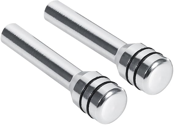 Tbest Door Lock Pull KnobDoor Lock Knob,2Pcs Universal Car Truck Aluminum Interior Door Lock Knob Pins Cover Silver Car Door Lock Buttons car Door Lock knobs car Door Lock knobs