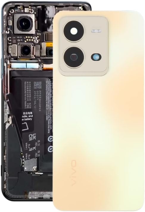 YUNCHAO Back Cover for vivo V25 Battery Back Cover with Camera Lens Cover Phone Replacement