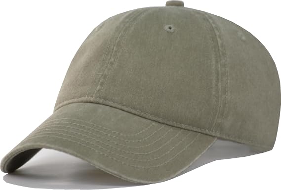 TSSGBL Vintage Cotton Washed Baseball Cap S to XXL Unstructured Low Profile Adjustable Distressed Dad Hat for Men Women