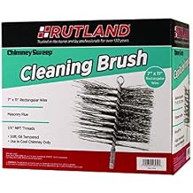 Rutland 11" X 7" Rectangular, Wire, 1/4" Pipe Thread Chimney Sweep