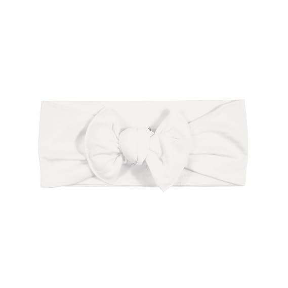 KYTE BABY Rayon Made From Bamboo Bow, (0-3 Months, Cloud)