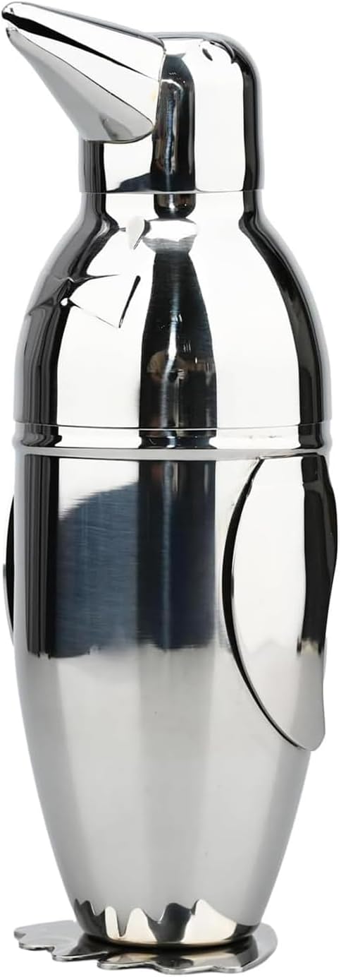 Penguin Cocktail Shaker with Strainer 17 oz