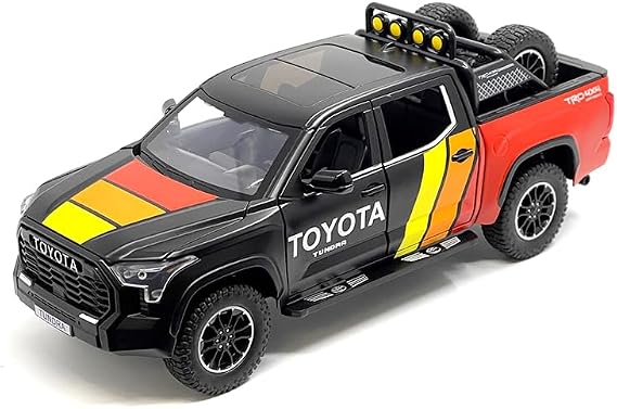 Toyota Tundra TRD 4x4 Off Road - 1:24 Scale Die-Cast Model Truck (Black)