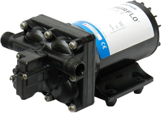 PENTAIR SHURFLO 4238-121-E07 Blaster II Washdown Pump, 12V Marine Diaphragm Pump, 3.5 GPM 45 PSI, Self Priming for Boat Deck RV Fresh Saltwater Cleaning