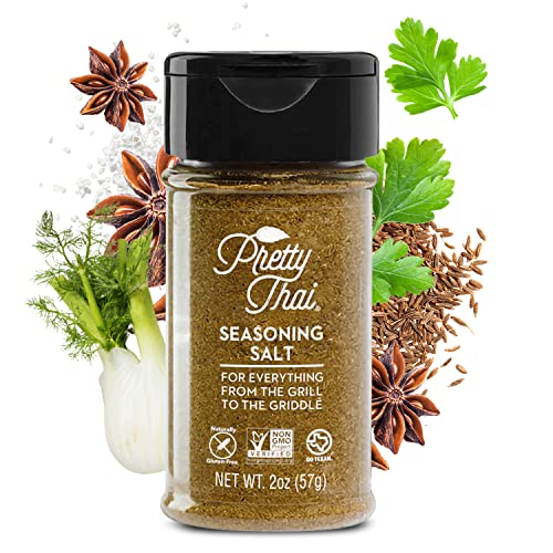 Pretty Thai Seasoning Salt - 2oz I Low Sodium Seasoned Salt, All Purpose Seasoning for Thai Recipes, Tacos, Potato Salad, Popcorn Seasoning & Meat Marinades, Vegan, Gluten Free & Paleo Seasoning
