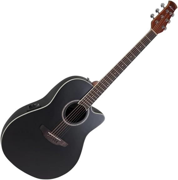 Applause E acoustic guitar traditional AB24-5S Mid Cutaway black satin