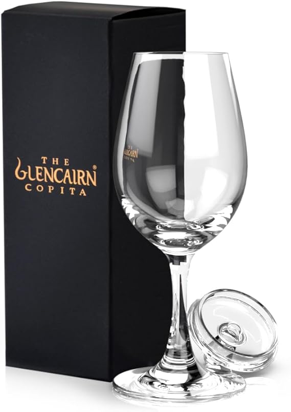 GLENCAIRN Whiskey Copita Glass and Tasting Cap in Gift Carton