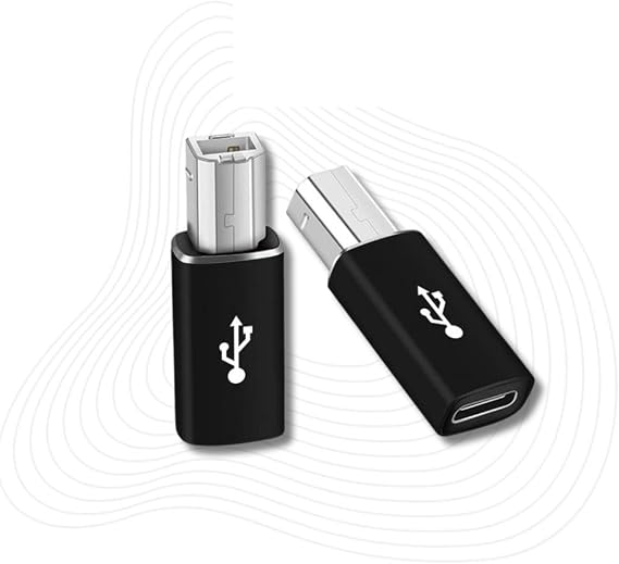 Lunatic 1952 Type C To Usb B Midi Keyboard Printer Printer Converter Adapter Product Material: Aluminum Alloy USB C USB B, Wide Interfaces (Ln-1952 Type C To Usb B)