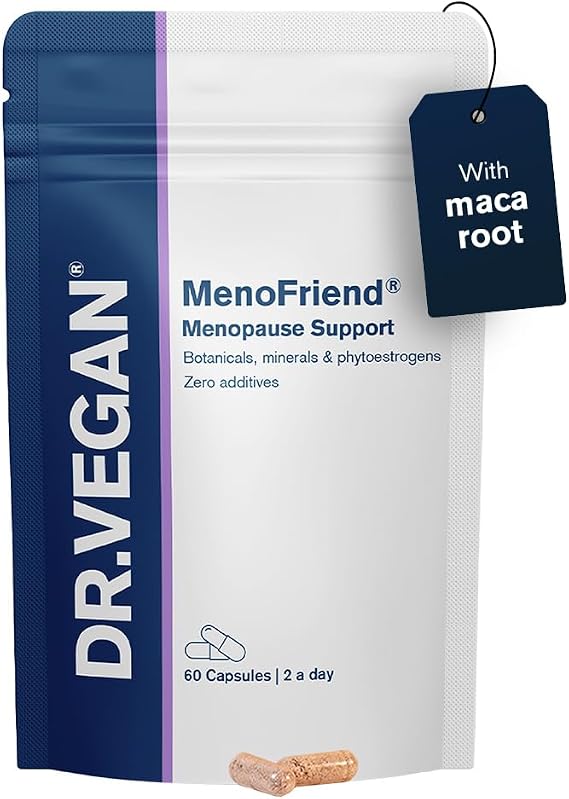 DR.VEGAN MenoFriend | Menopause Supplement | Botanicals, Minerals and Phytoestrogens | 60 Vegan Capsules | Two-A-Day | Menopause Support