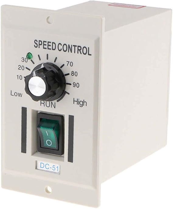 AC 110V 400W Knob Motor Speed Controller DC 0-90V Variable Adjust Lathe Control