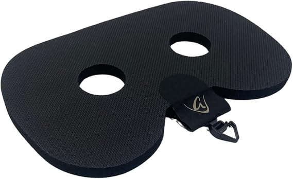 Godfrey Original Rowing Seat Pad for Men & Women - 12 mm Anti-Slip Rower Cushion with Optional Clip for In-Boat, Concept2, Peloton, Hydrow & Water Rowers