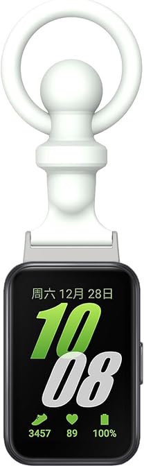 Nurse Band Compatible with Samsung Galaxy Fit 3 SM-R390 Watch Fob | Soft Silicone Watch Keychain Clip with Pin-On Brooch for Nurse Doctors Healthcare Paramedics Bands Replacement