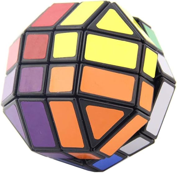 SUN-WAY Octahedral Sepaktakraw Magic Cube Super Mask Cube II Black Sepaktakraw Puzzle Cube Brain Teaser Puzzles