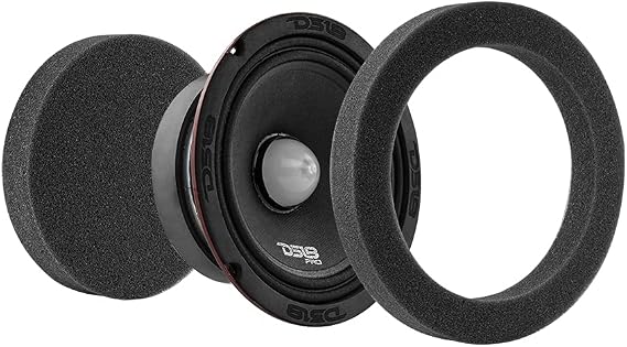 DS18 DSFR8 8" Car Door Foam Speaker Rings Blocker Soundproof Sponge Speaker Baffle Fast Rings Stereo Foam - Espuma para Altavoz (Sold in Pair)