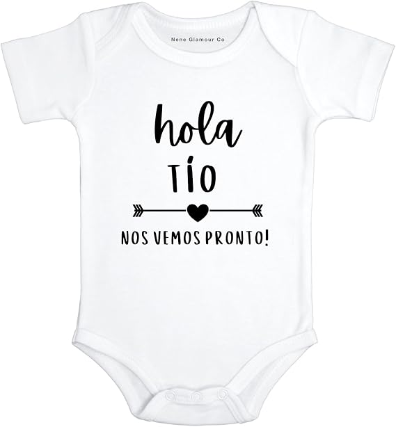 "Hola Tio Nos Vemos Pronto" Pregnancy Announcement Outfit Gift for Expecting Uncles