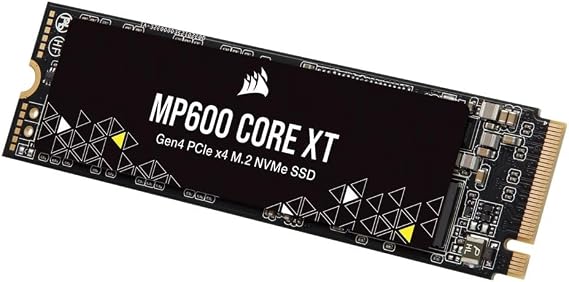Corsair MP600 CORE XT 2TB PCIe Gen4 x4 NVMe M.2 SSD - High Density QLC NAND - M.2 2280 - DirectStorage Compatible - up to 5,000MB/s - PCIe 4.0 for Laptops and Desktops