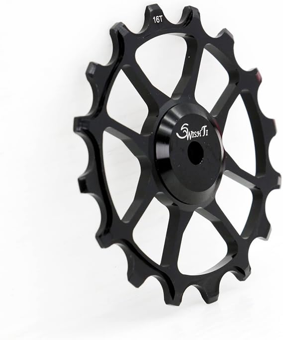 Full CNC Aluminum Bicycle Jockey Wheel - Sealed Bearing Oversized Pulley for Shimano SRAM Campagnolo 9-12S Rear Derailleurs 12t 14t 16t