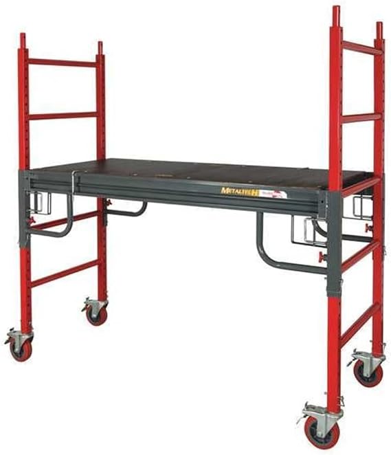Metaltech Portable Scaffold, Steel, 1,500 lb Load Capacity, 6 ft Platform Height I-BMSS - 1 Each