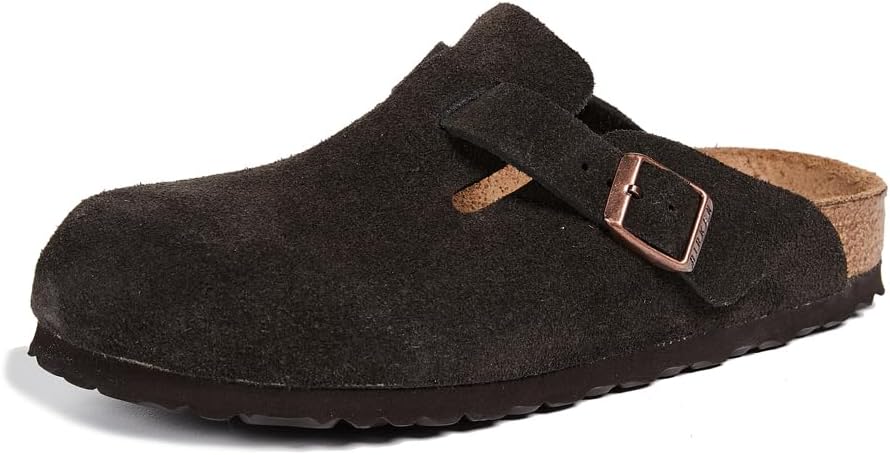 Birkenstock Unisex Boston Soft Footbed, Mocha Suede, 40 M EU