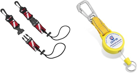 2Pack Scuba Lanyard Clips+Scuba Retractor Clip