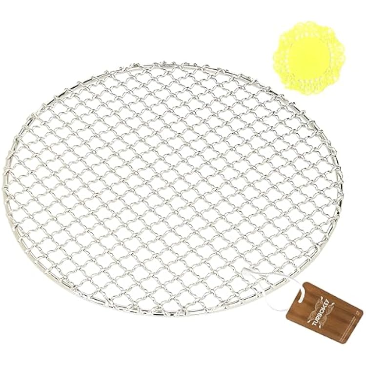 Dia 13.8 Round Barbecue Grids Cross Wire Footed Steaming Stainless Steel Cooling Rack Multi-Purpose Grill Rack for Airfryer Instant PotPressure Cooker 350mm13.8