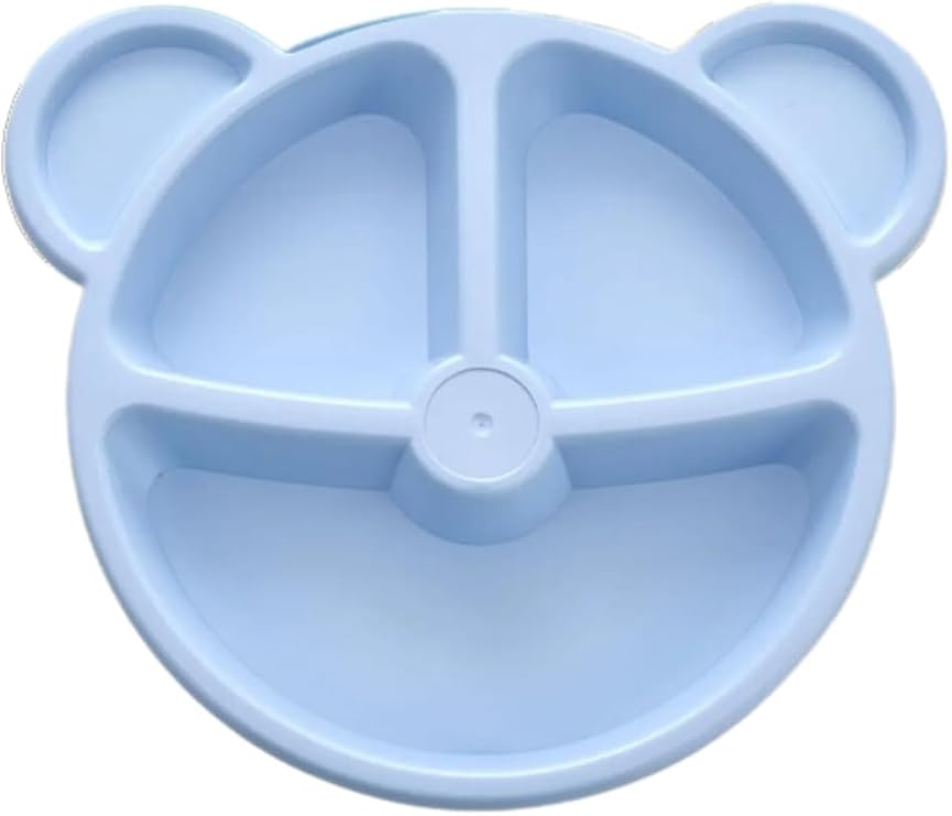 Mithra Life 3 Compartment Blue Baby Kids Dinner Food Plate MIT1115
