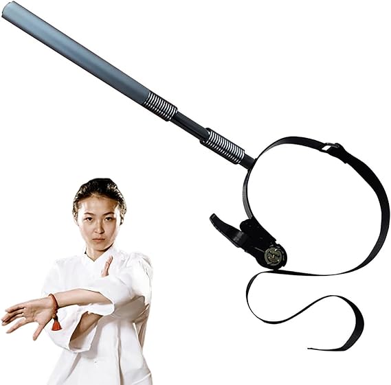 Wing Chun Dummy for Martial Arts Training, Portable Binding Type or Wall Mount Suction Cup Type Spring Pile Hand Training Equipment for Teens and Adults
