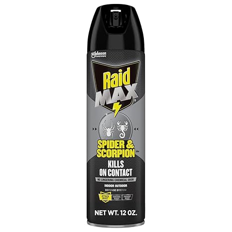 Raid Max Spider and Scorpion Killer, Kills Spiders, Scorpions, Roaches, Ants, Waterbugs, Earwigs, 12 Oz