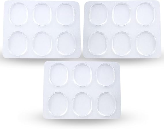 Drum Dampening Gel Pads For Drums Tone Control, Non-toxic Silicone Drum Dampeners, Clear Resonance Pads For Drum Muffling (18 Pack)