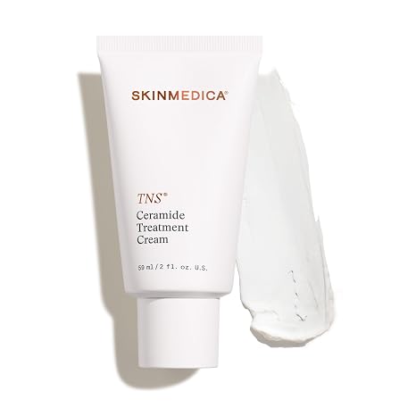 SkinMedica TNS Ceramide Treatment Facial Cream - Hydrating Facial Moisturizer with Peptides & Ceramide Technology to Help Restore Skin's Moisture Balance & Barrier (2 Oz)