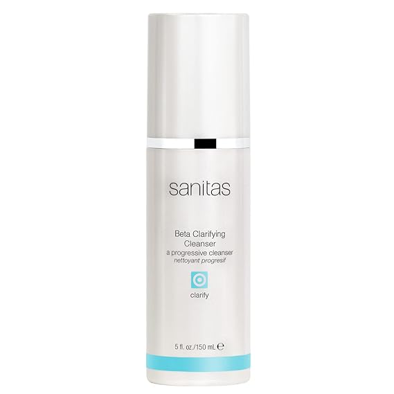 Sanitas Skincare Beta Clarifying Cleanser, Soap Free, Active Cleanser, Salicylic Acid, Cleanser for Blemished Skin, 5 Ounces