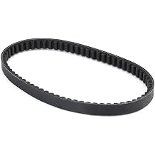 Black Rubber Drive Belt GY6 50CC 139QMB Scooter 6691830 High Performance Replacement Part for 50cc 80cc Scooters with Short Case Motor 10inch Rear Wheel