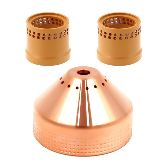 3pcs WeldingStop Plasma Swirl Ring BK14300-13 Shield Cap BK14300-4 fit Flexcut 125 Cutter Lincoln LC125M Torch Consumables 3pcs
