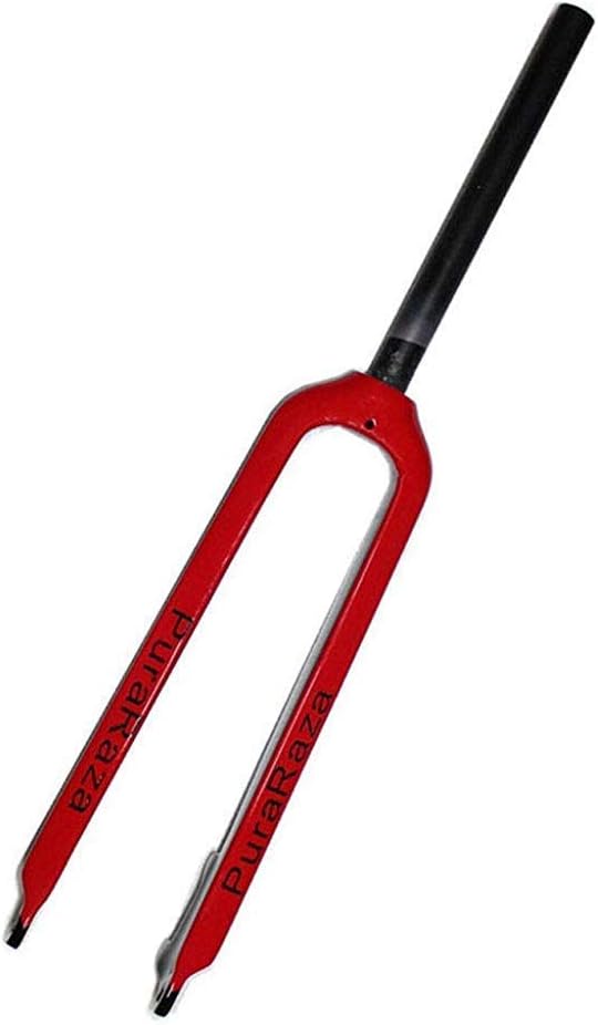 3 wheel bikes for adults, Bike Suspension Fork,Mountain Cycling Fork 26 Inch 3K Full Carbon Fiber MTB Bike Discbrake Rigid Front Fork 1-1/8'' (28.6mm) Black,A-27.5inch