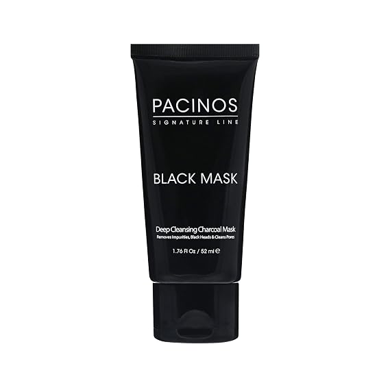 Pacinos Blackhead Remover Deep Cleansing Peel Off Black Mask Active Charcoal Tearing Charcoal Masque, 1.76 oz.