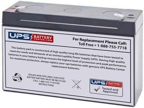 CSB GP6120 6V 12Ah F1 Replacement Battery