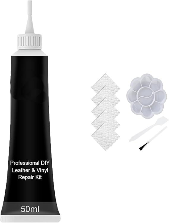 Advanced Leather Repair Gel, Advanced Leather Repair Gel Kit for Cars, 2024 New Leather Repair Kit for Car Seat Vinyl Repair Kit, Multifunctional Couch and Jacket Repair Kit (Black)